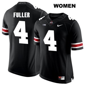 Women's NCAA Ohio State Buckeyes Jordan Fuller #4 College Stitched Authentic Nike White Number Black Football Jersey CH20R62MG